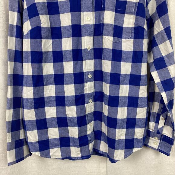 J.Crew Blue Plaid Button Up Flannel Shirt Sz.S NWT - Picture 6 of 14
